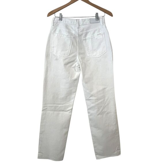 Rails White Denim Jeans Atwater Blanche Distressed Slouchy Straight Size 25 - Picture 3 of 11